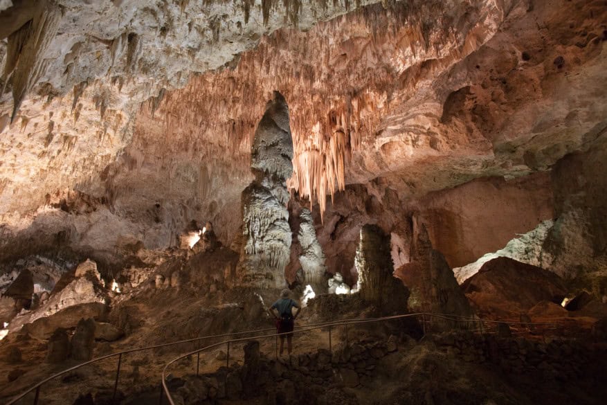 Cave exploration inside Travisso's scenic caves near Texas. Perfect family adventure destination for.