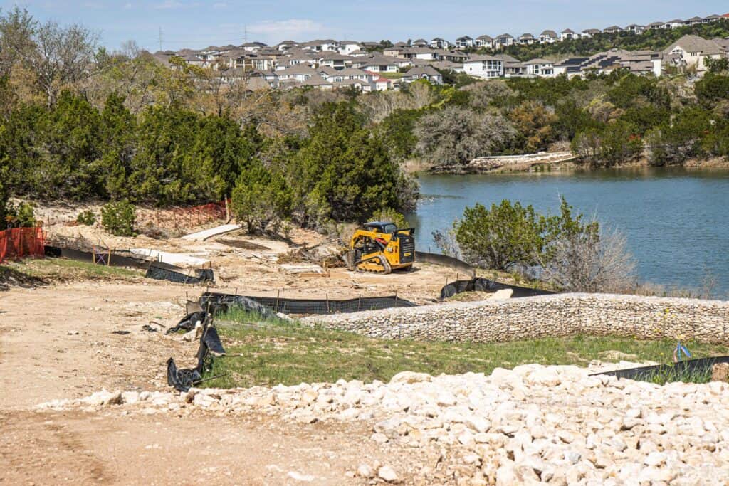 Recreational Pond Under Construction at Travisso