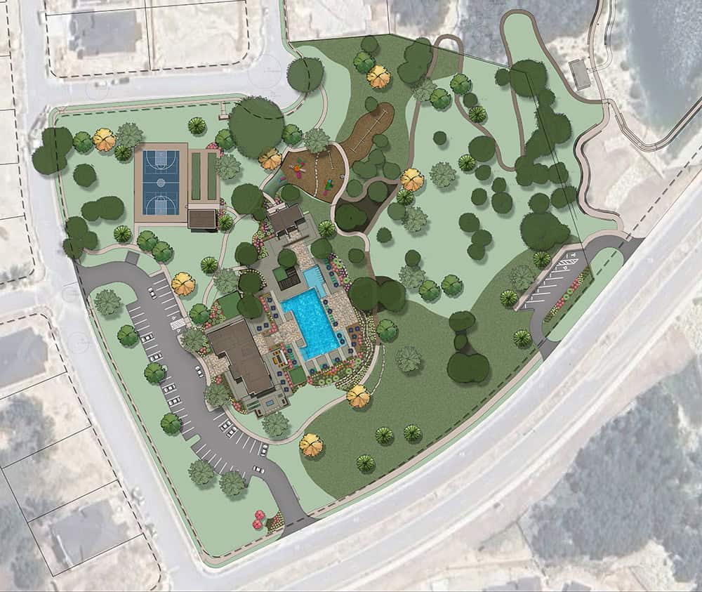 The Forum Amenity Center site plan